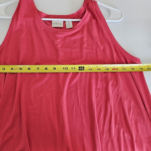 chiocs sz 2 coral sundress sleeveless beachy casual - Picture 6 of 11